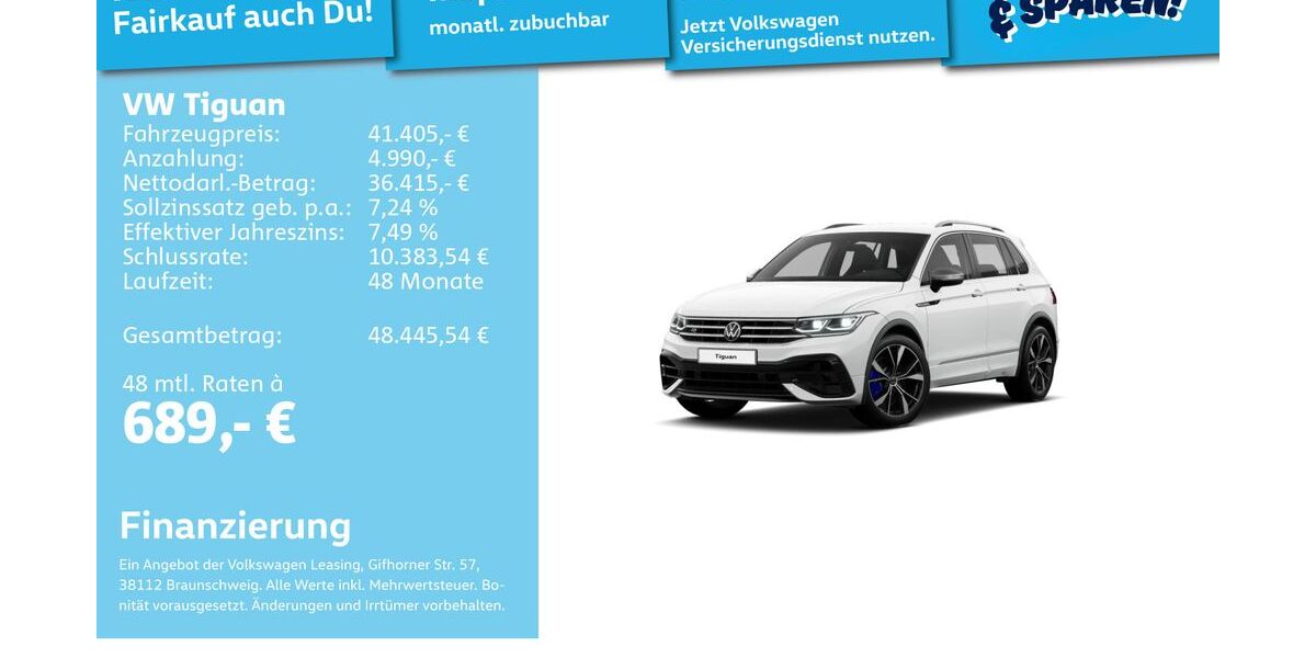 VW Tiguan 19.607 km 40.991 &euro; Mannheim 68309