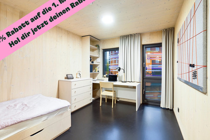 DIE ZIMMEREI | AKTION 25% Rabatt - Möbliertes 1-Zimmer-Apartment am Inselpark ab Januar| Bigger Bude 1 zimmer