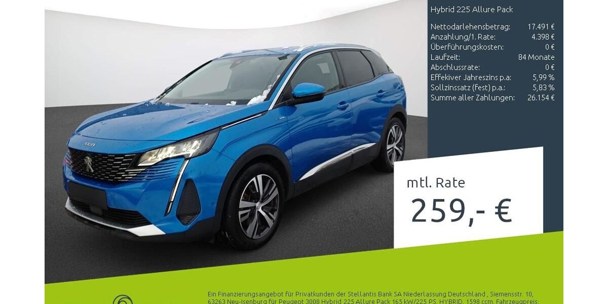 Peugeot 3008 45.283 km 21.889 &euro; Ahaus 48683