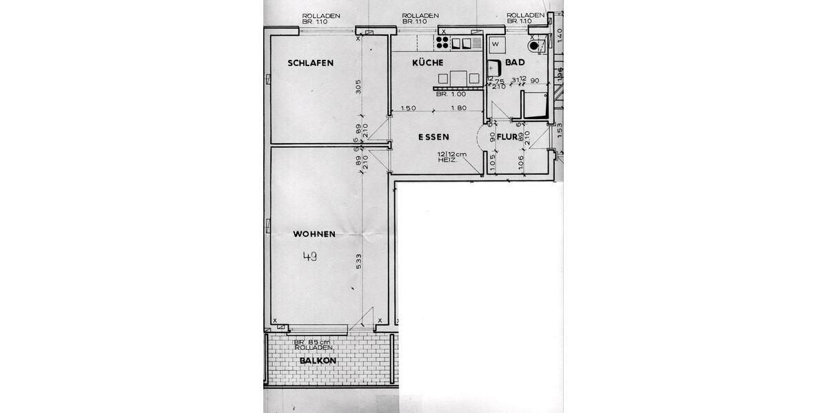Etagenwohnung Emmendingen - 2.5 Zimmer, 73 m&sup2;, 255.000&euro; | Angebot:27046374