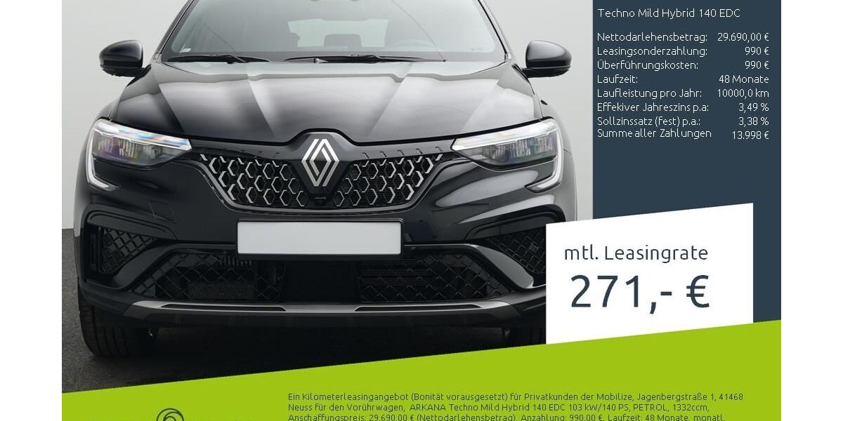 Renault Arkana 9.900 km 26.270 &euro; Stuhr 28816