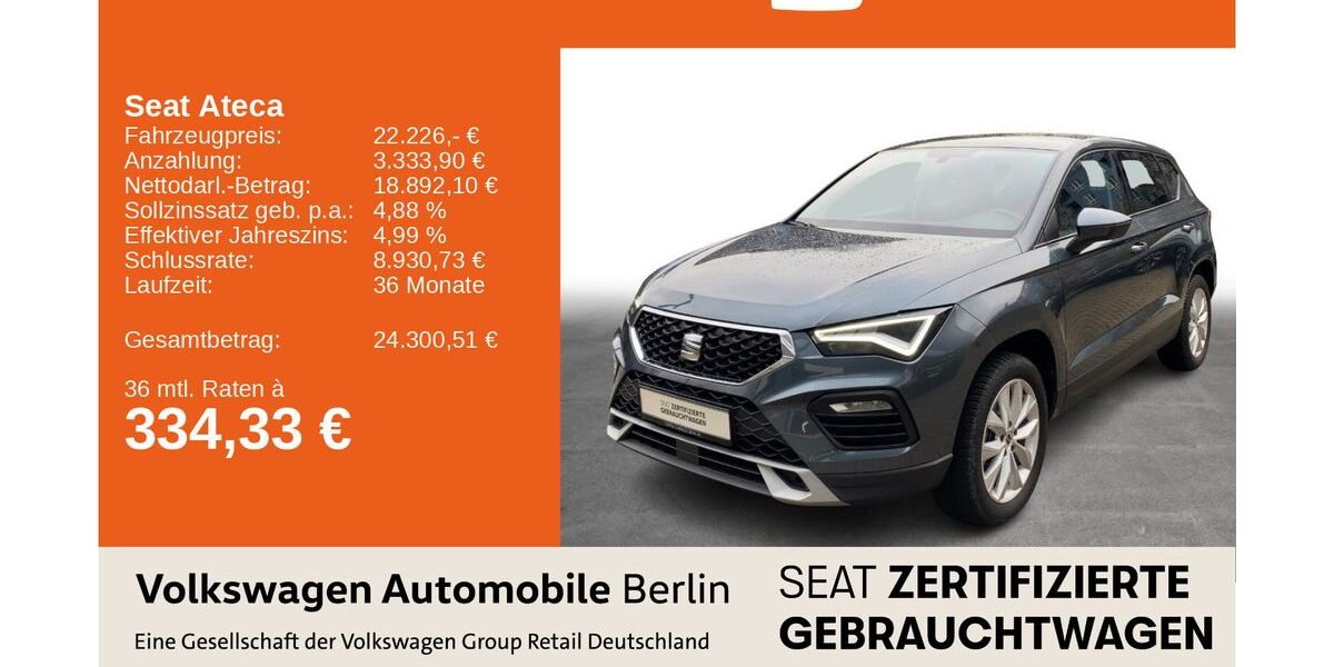 Seat Ateca 14.420 km 23.930 &euro; Berlin 13089