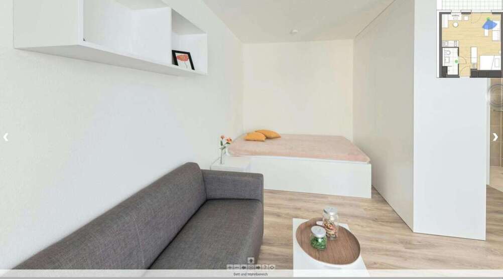 Wohnen auf Zeit in Frankfurt am Main 1.305 € 1 zimmer