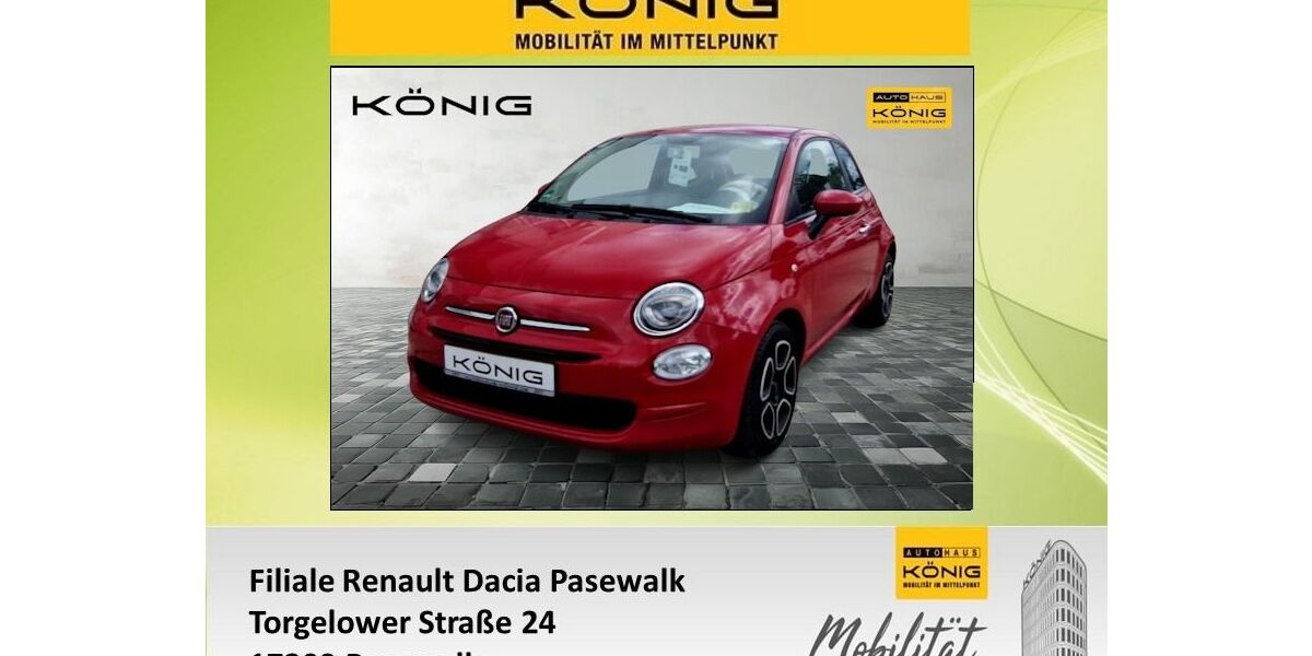 Fiat 500 16.124 km 11.995 &euro; Pasewalk 17309