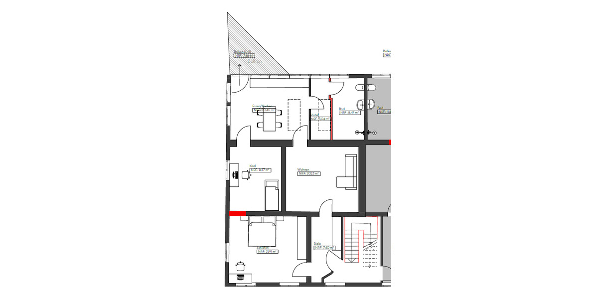 Etagenwohnung Bad Schussenried - 3 Zimmer, 105 m&sup2;, 1.100&euro; | Angebot:25192697