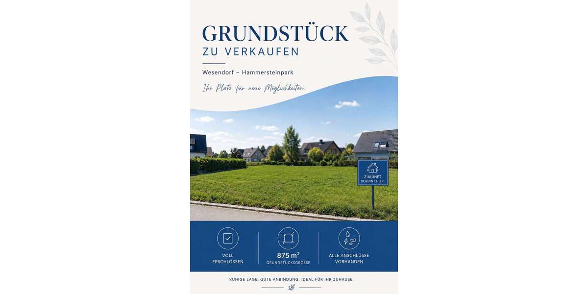 Grundstück Wesendorf - 115.000&euro; | Angebot:27019313