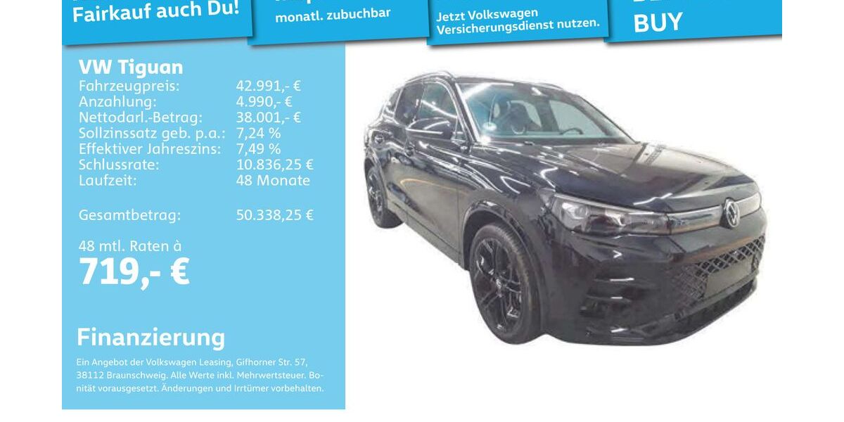 VW Tiguan 4.528 km 42.991 &euro; Mannheim 68309