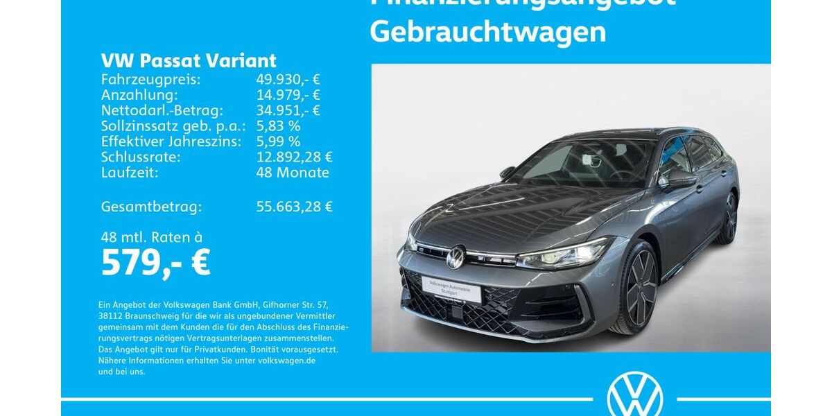 VW Passat Variant 1.505 km 49.930 &euro; Stuttgart-Wangen 70188