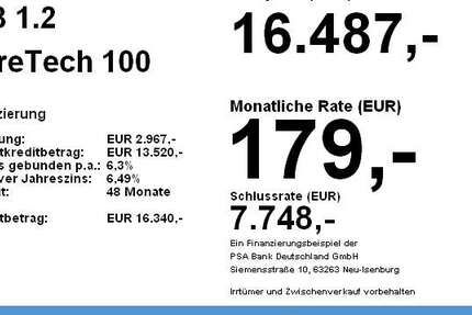 Peugeot 208 5.172 km 16.487 &euro; Esslingen am Neckar 73730