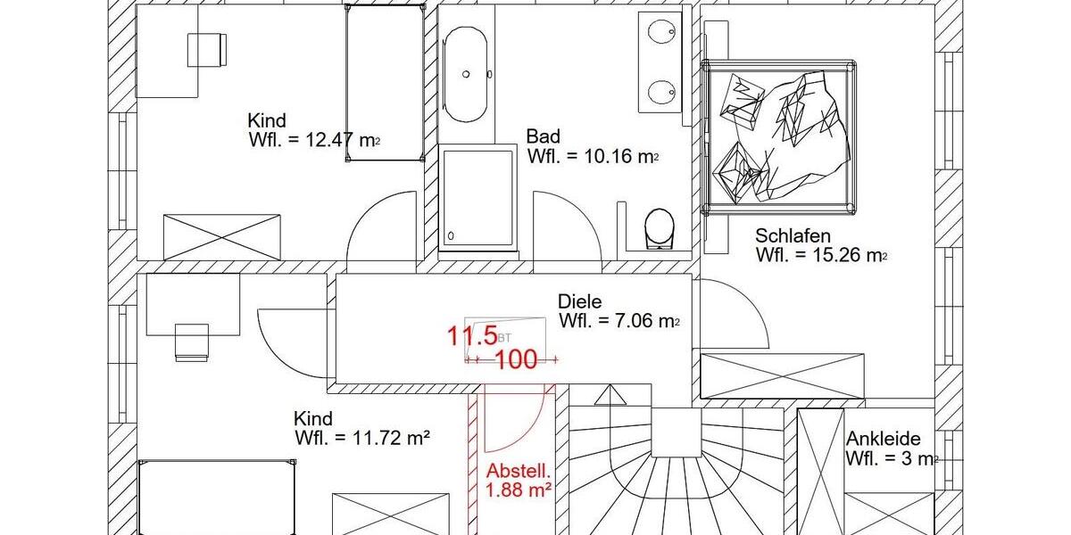 Doppelhaushälfte Ehekirchen - 5 Zimmer, 143 m&sup2;, 1.800&euro; | Angebot:26214045