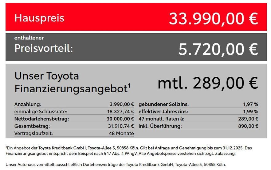 Toyota Corolla 6.000 km 33.990 € Bad Birnbach 84364