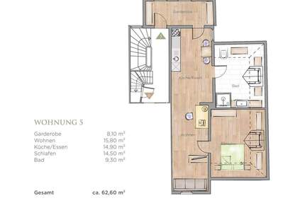 Wohnung Fürth Innenstadt - 2 Zimmer, 62 m&sup2;, 408.000&euro; | Angebot:24358465