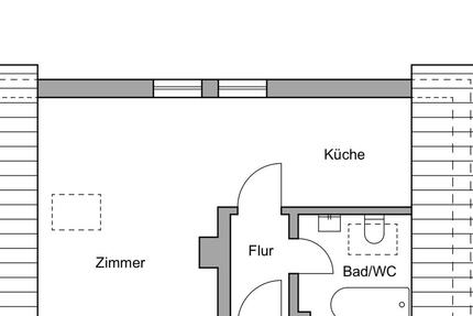 1 Raum Wohnung in ländlicher ruhiger Lage zimmer