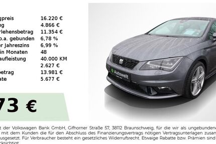 Seat Leon 88.650 km 15.790 &euro; Nürnberg 90431