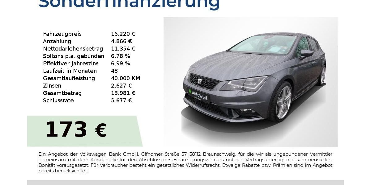 Seat Leon 88.650 km 15.790 &euro; Nürnberg 90431