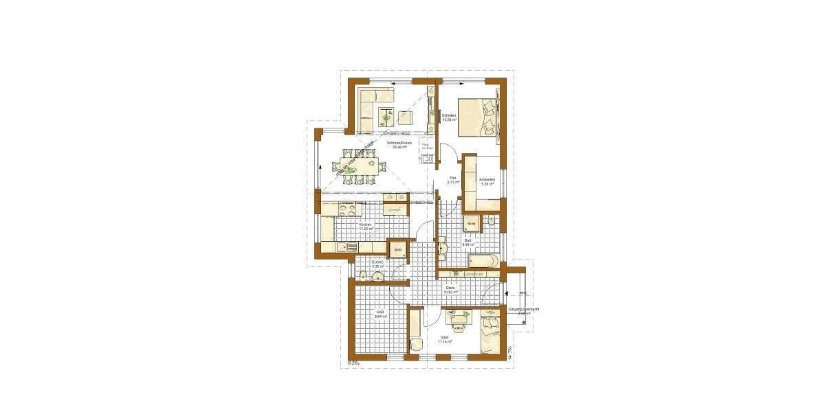 Bungalow Lauda-Königshofen Königshofen - 3 Zimmer, 111 m&sup2;, 576.000&euro; | Angebot:26258170