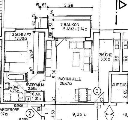Etagenwohnung Ismaning - 2 Zimmer, 60 m&sup2;, 450.000&euro; | Angebot:25108166