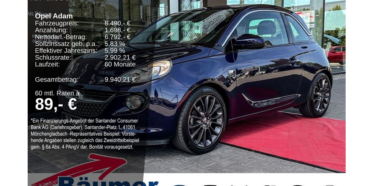 Opel Adam 79.562 km 8.490 &euro; Ibbenbüren 49479