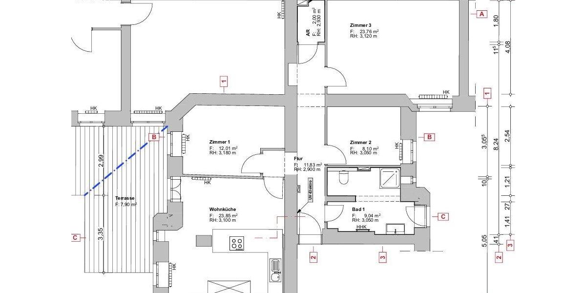 Erdgeschoßwohnung Berlin Pankow - 3 Zimmer, 98 m&sup2;, 560.000&euro; | Angebot:27072861