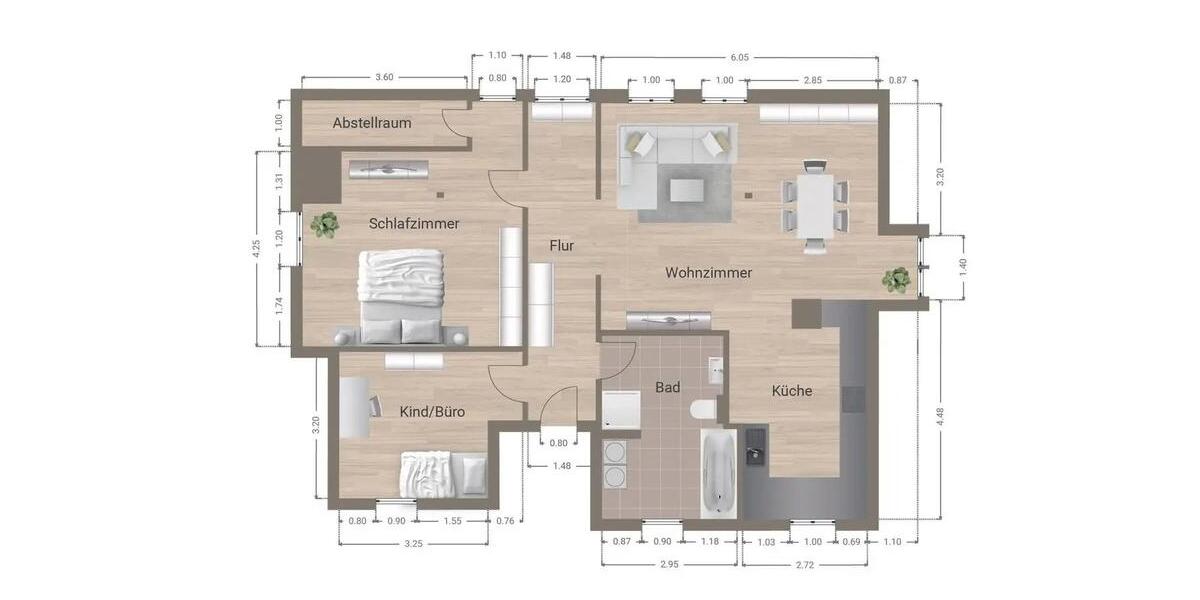 Dachgeschoßwohnung Stein - 3 Zimmer, 94 m&sup2;, 299.990&euro; | Angebot:26132601