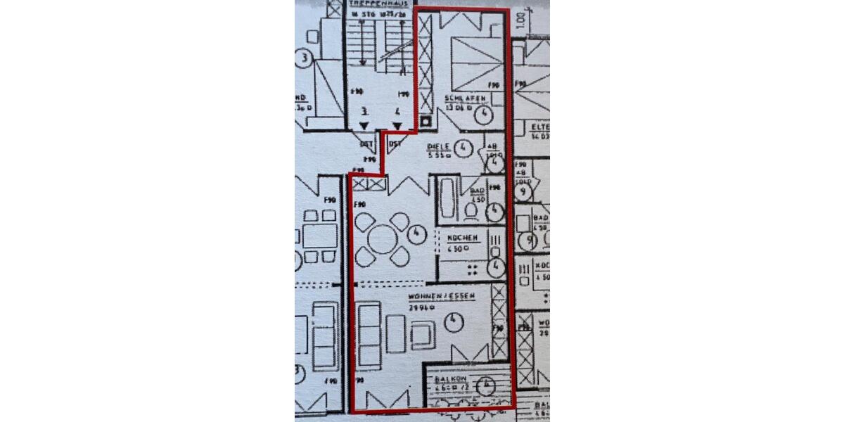 Etagenwohnung Bernau bei Berlin - 3 Zimmer, 60 m&sup2;, 720&euro; | Angebot:25930129