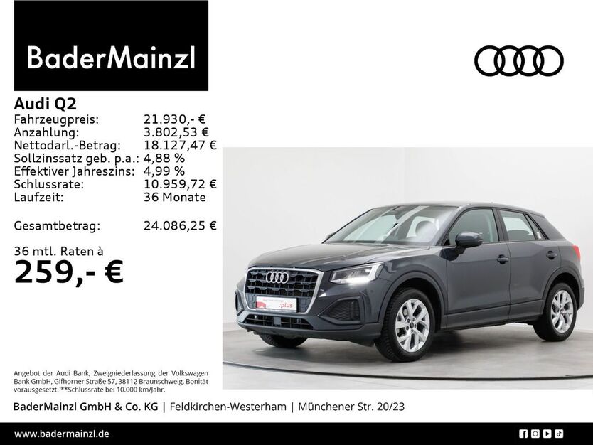 Audi Q2 37.580 km 20.990 € Feldkirchen/Westerham 83620