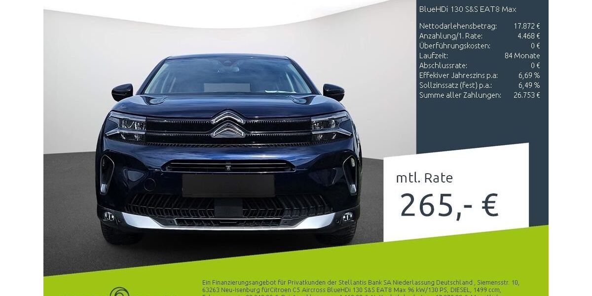 Citroen C5 Aircross 38.955 km 22.340 &euro; Dülmen 48249