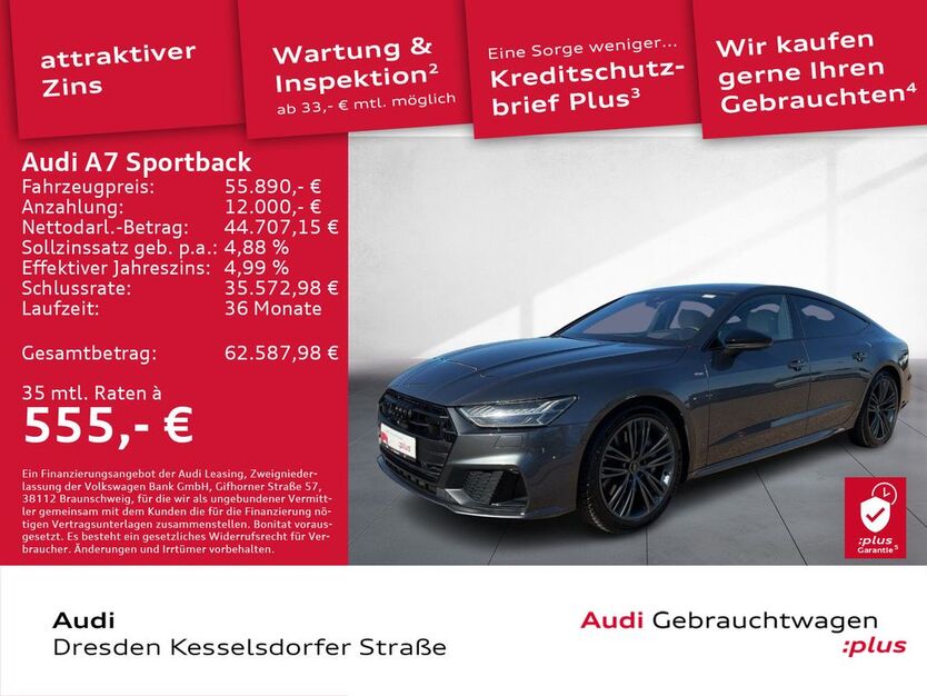 Audi A7 97.679 km 55.490 € Dresden 01169