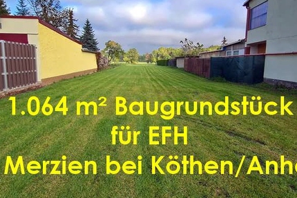 Baugrundstück für EFH in Merzien bei Köthen - Bauträgerfrei zimmer
