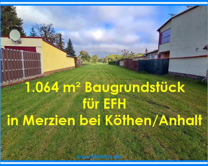 Baugrundstück für EFH in Merzien bei Köthen - Bauträgerfrei zimmer