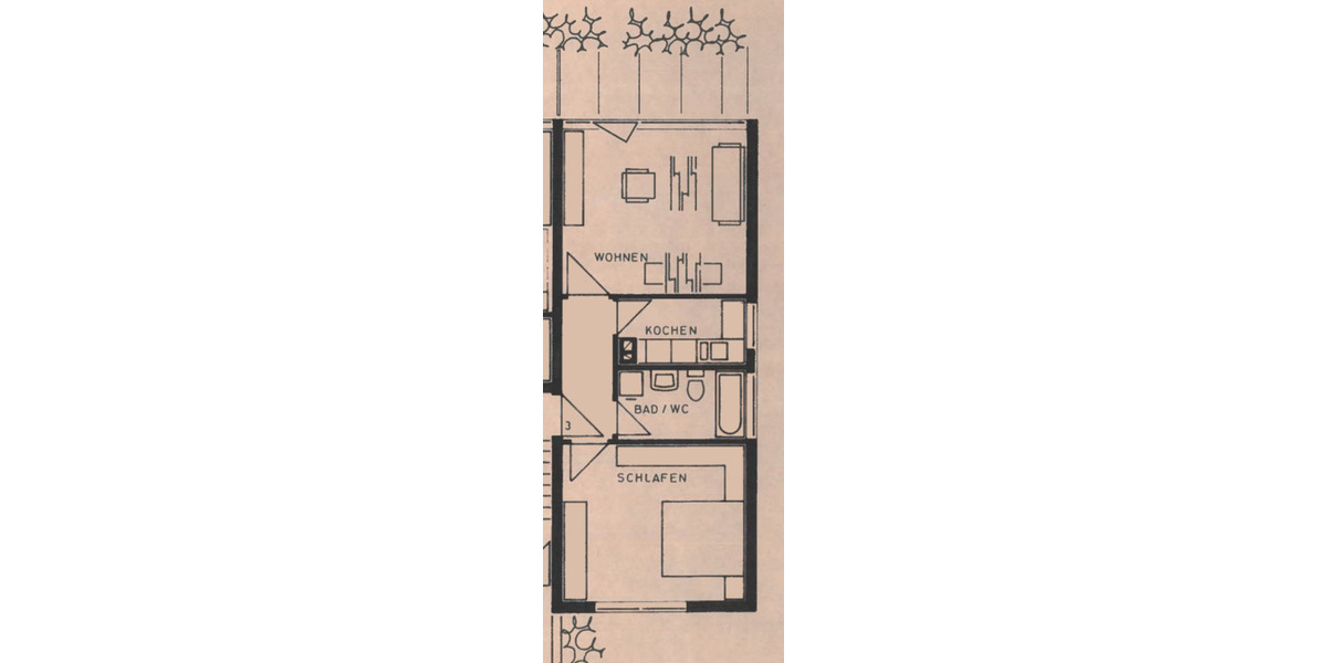 Erdgeschoßwohnung Bad Wildbad - 2.5 Zimmer, 56 m&sup2;, 600&euro; | Angebot:26335383