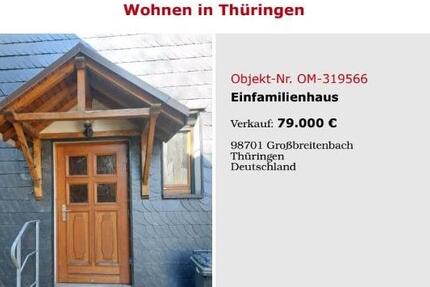 Einfamilienhaus Haus Großbreitenbach VB 9 zimmer