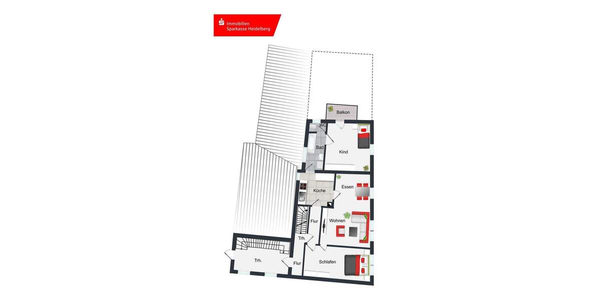 Etagenwohnung Ketsch - 3 Zimmer, 92 m&sup2;, 275.000&euro; | Angebot:25676612