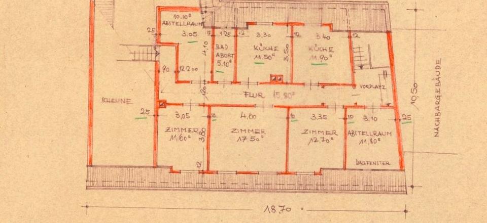 Etagenwohnung Buchen (Odenwald) - 7 Zimmer, 110 m&sup2;, 199.000&euro; | Angebot:26762296