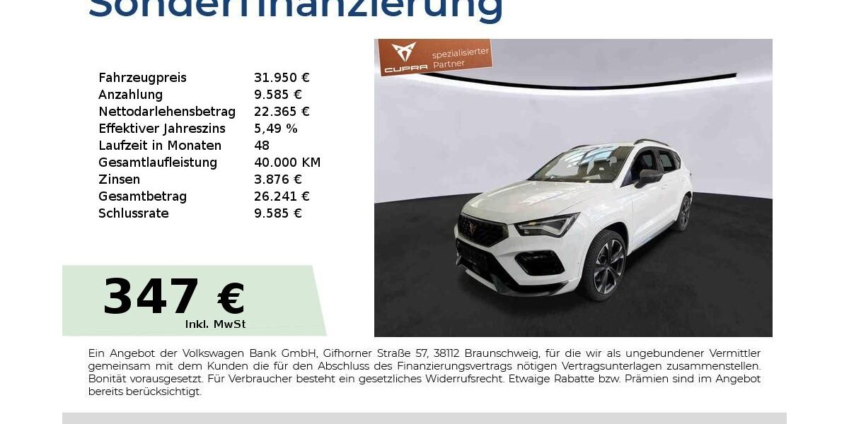Cupra Ateca 17.450 km 31.950 &euro; Nürnberg 90441