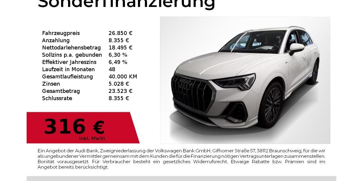 Audi Q3 89.999 km 26.850 &euro; Nürnberg 90411