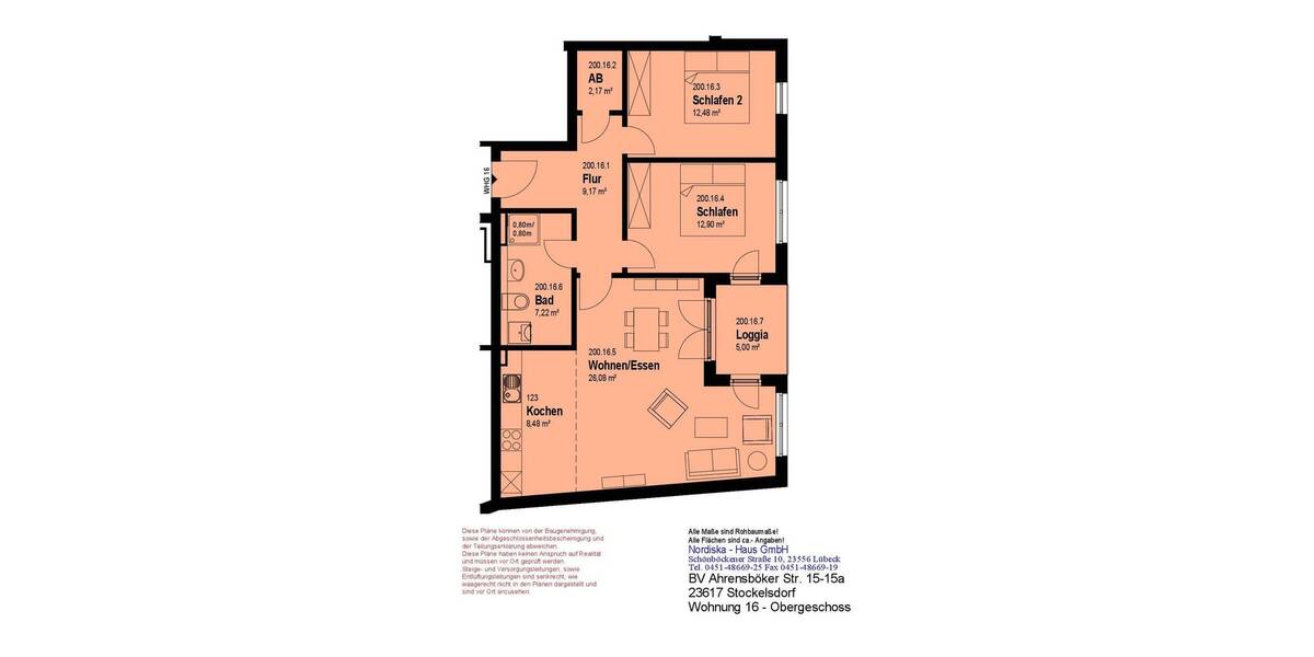 Etagenwohnung Stockelsdorf - 3 Zimmer, 450.000&euro; | Angebot:26544932