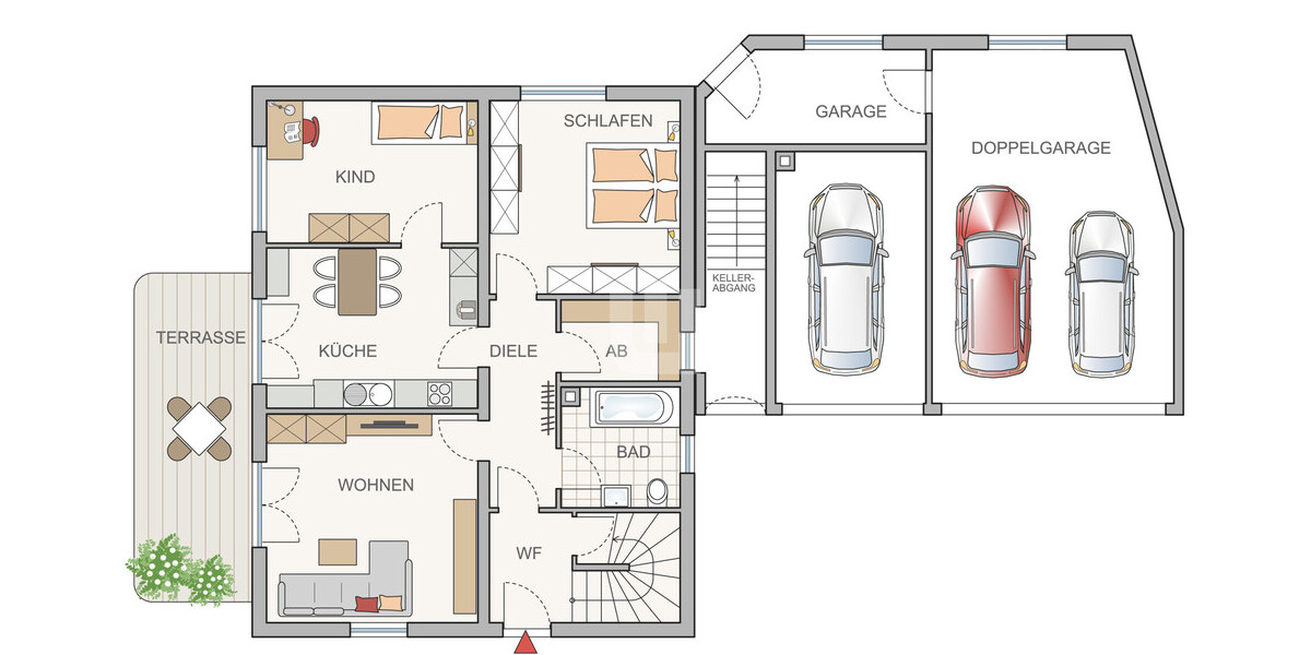WINDISCH IMMOBILIEN - Für Kapitalanleger - gepflegtes Zweifamilienhaus auf großem Grundstück - Zweifamilienhaus Gernlinden Gernlinden | Angebot:26447295