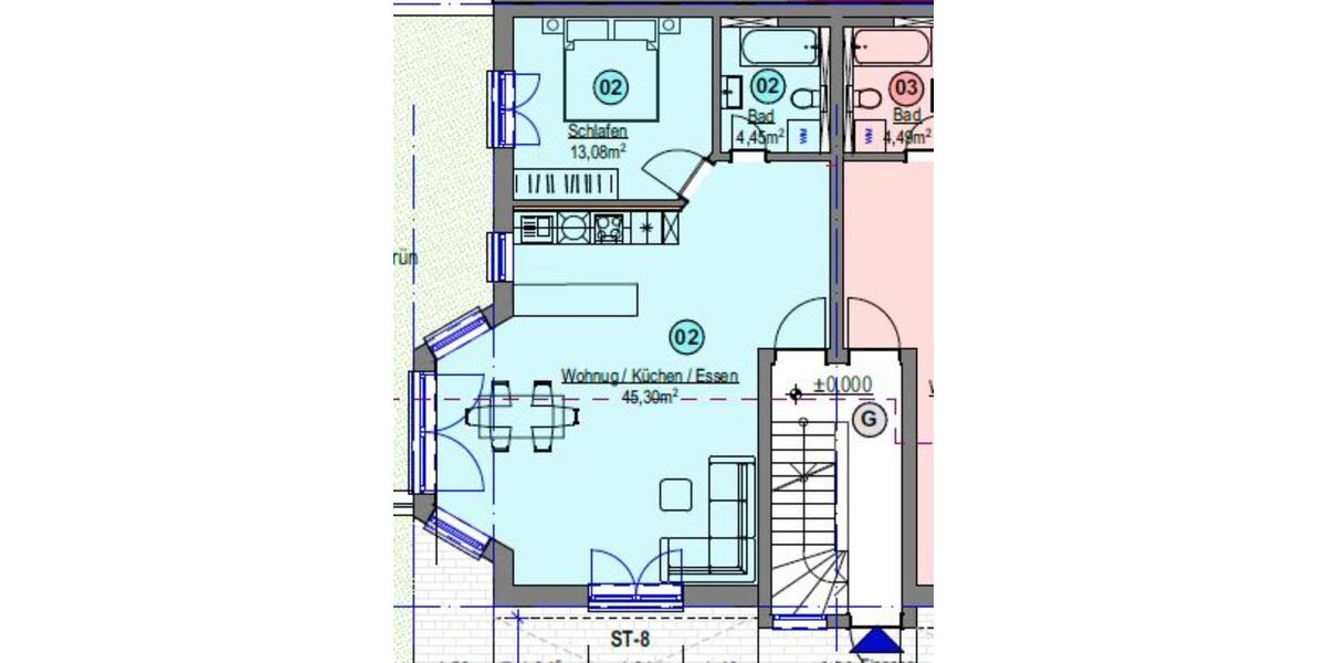 Erdgeschoßwohnung Leimen - 2 Zimmer, 63 m&sup2;, 300.000&euro; | Angebot:25254302