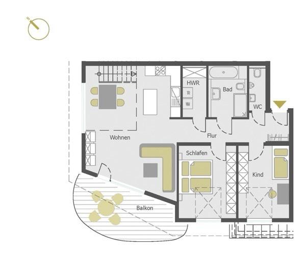 Maisonettenwohnung Estenfeld - 4 Zimmer, 115 m&sup2;, 1.850&euro; | Angebot:26602942