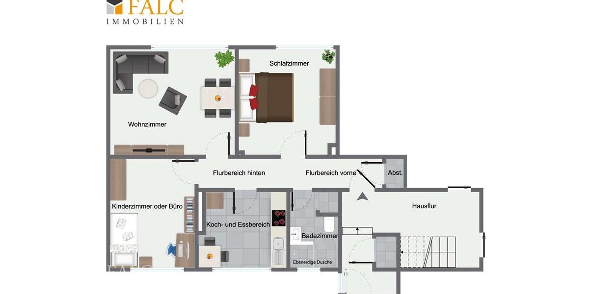 Etagenwohnung Aachen Eilendorf - 3 Zimmer, 61 m&sup2;, 730&euro; | Angebot:26251419