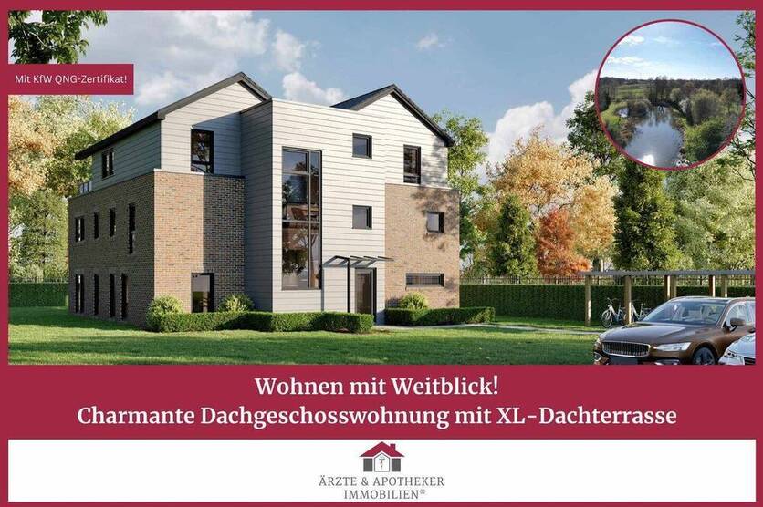 Exklusives Dachgeschoss mit Charme - 2-Zimmer-Wohnung mit großer Dachterrasse