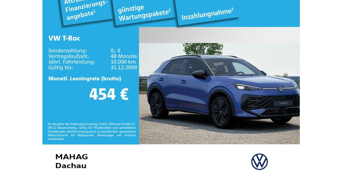 VW T-Roc 3.000 km 45.190 &euro; Dachau 85221