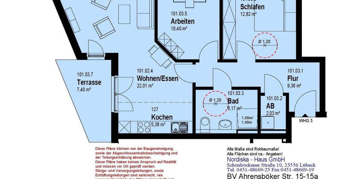 Etagenwohnung Stockelsdorf - 3 Zimmer, 380.000&euro; | Angebot:26261493