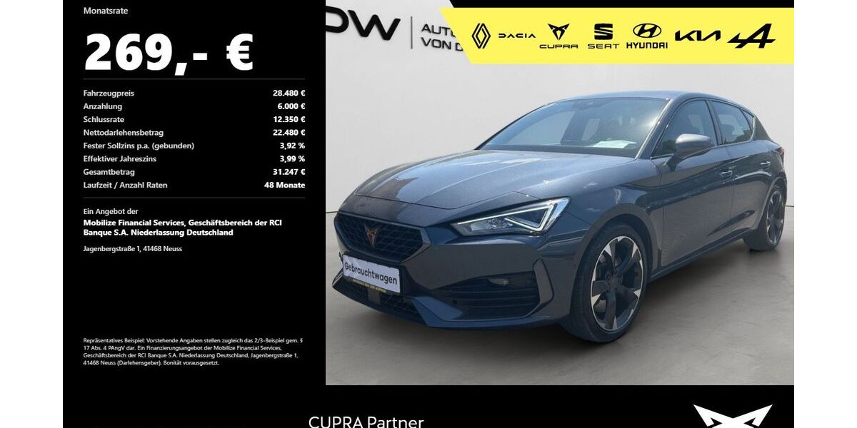Cupra Leon 31.000 km 28.480 &euro; Mosbach 74821