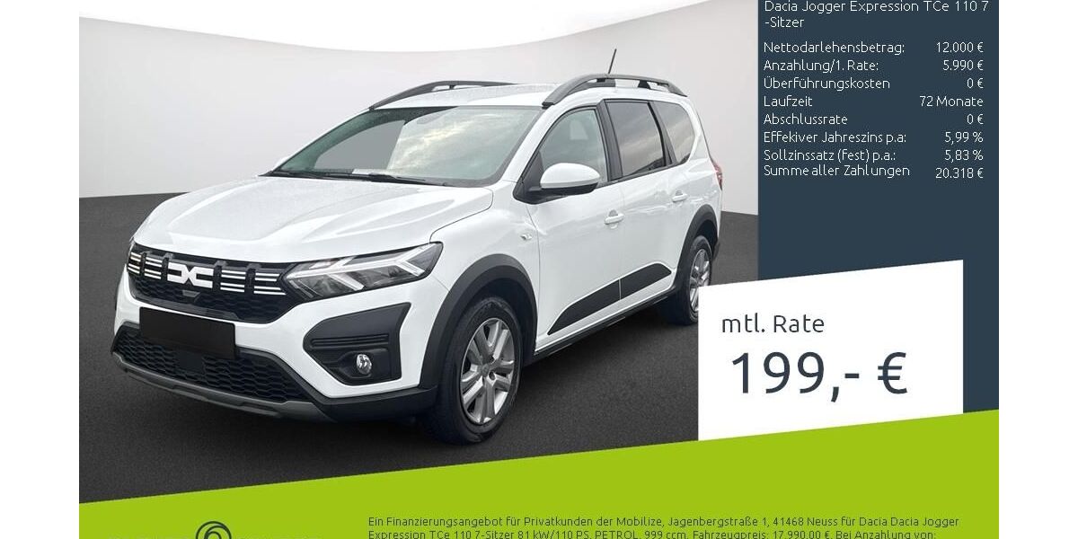 Dacia Jogger 55.000 km 17.879 &euro; Borken 46325