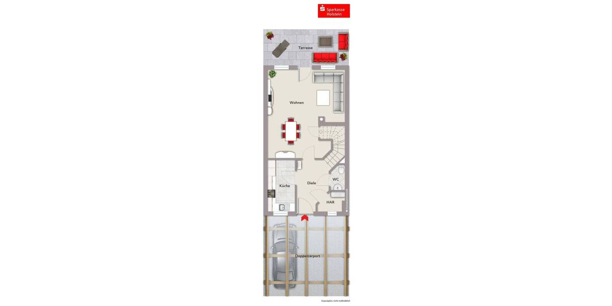 Reihenmittelhaus Oststeinbek - 4 Zimmer, 95 m&sup2;, 399.000&euro; | Angebot:26657124