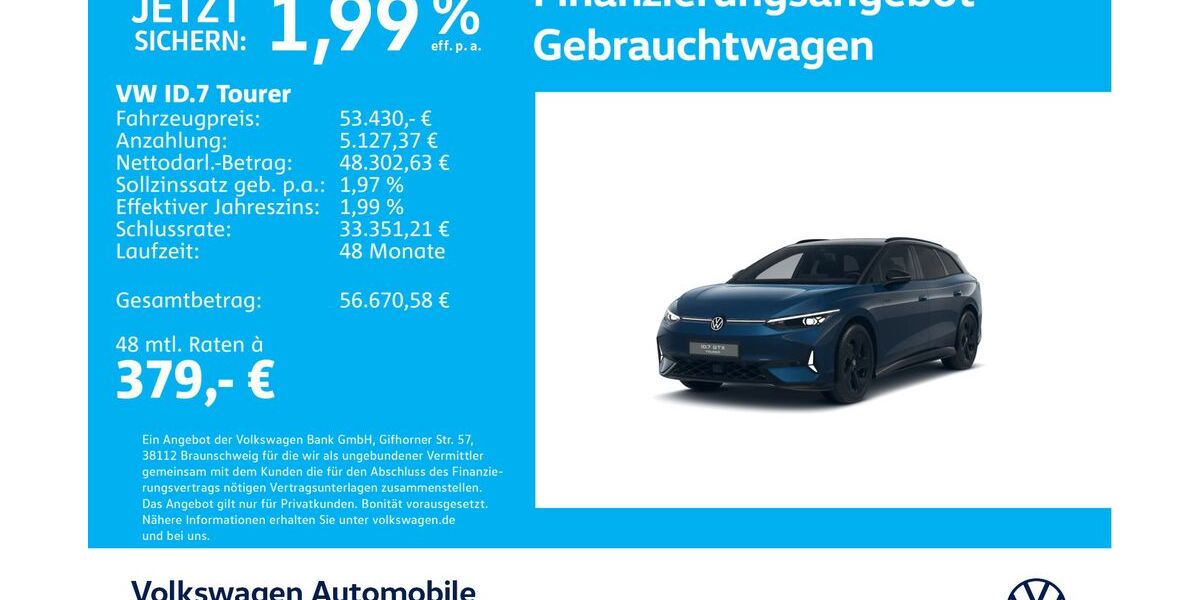 VW ID.7 19.119 km 53.230 &euro; Stuttgart-Wangen 70188