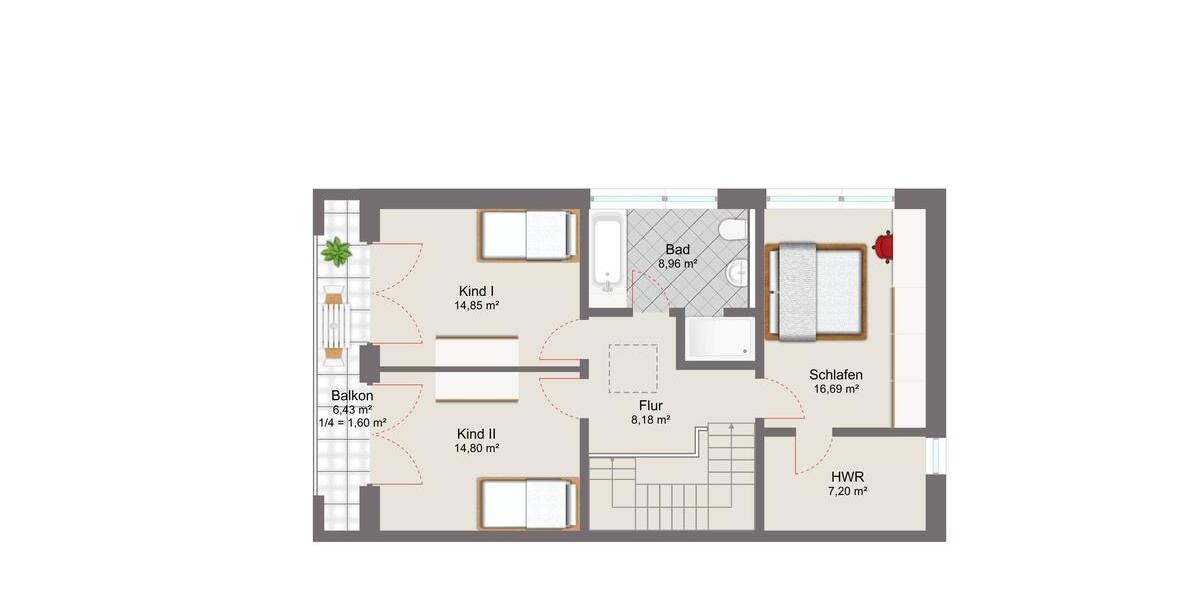 Doppelhaushälfte Aystetten - 5 Zimmer, 155 m&sup2;, 2.844&euro; | Angebot:23570199