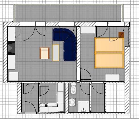 Etagenwohnung Bad Orb - 2 Zimmer, 46 m&sup2;, 590&euro; | Angebot:26124033